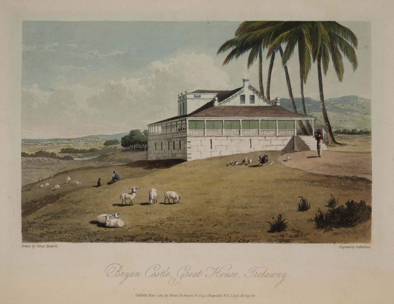 Castelo de Bryan, Casa Grande, Trelawny de James Hakewill