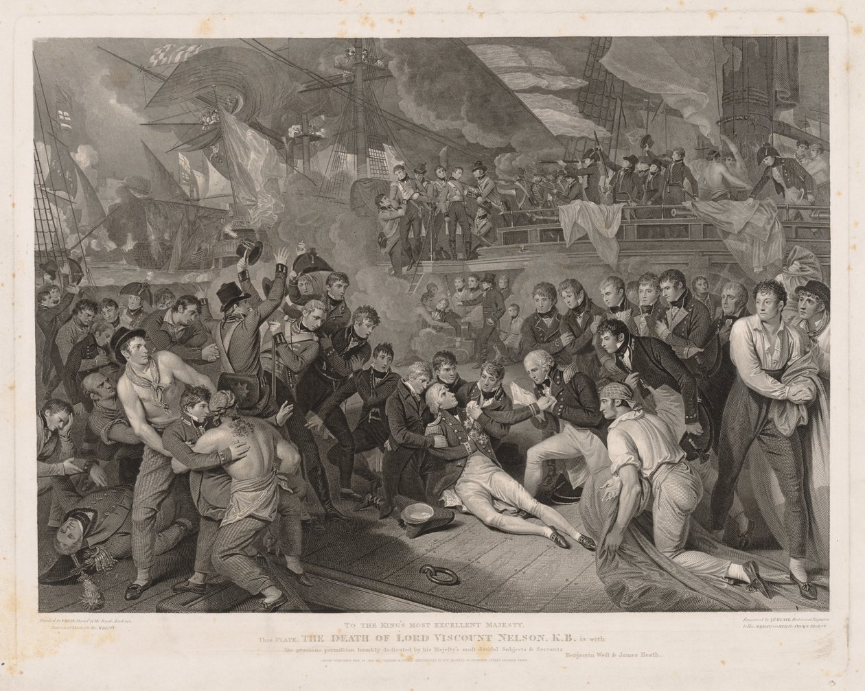 Morte de Lord Nelson de James Heath