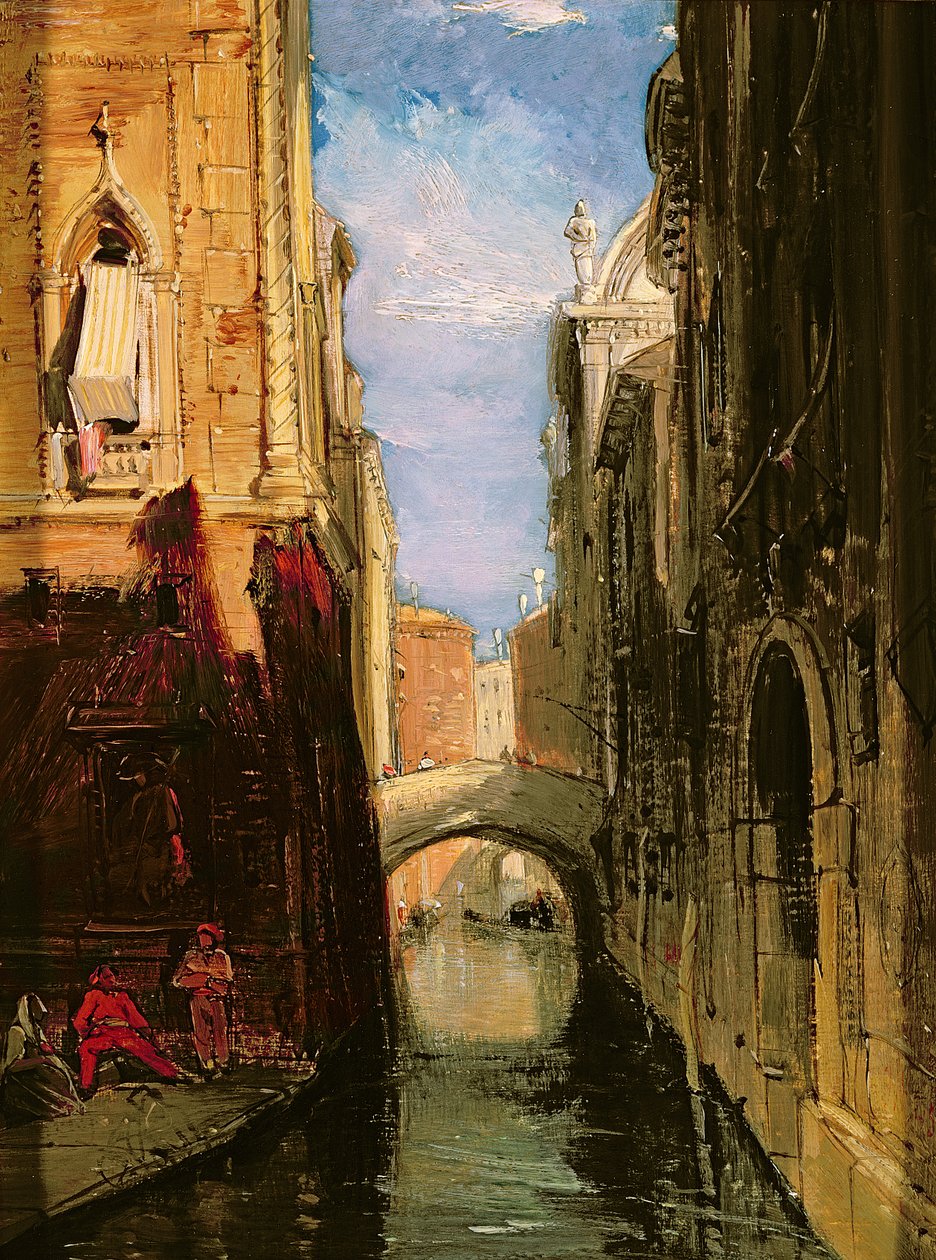 Um canal lateral, Veneza de James Holland