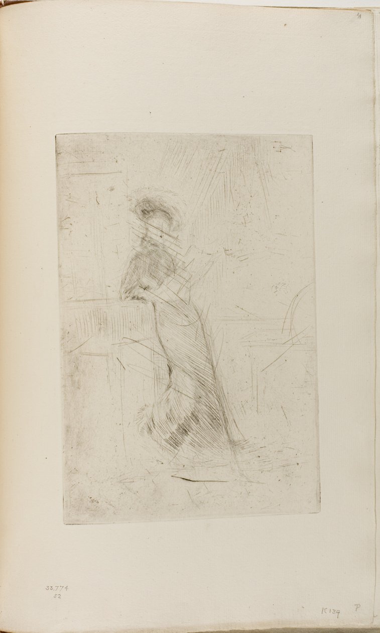 Uma senhora em uma janela de James Abbott McNeill Whistler