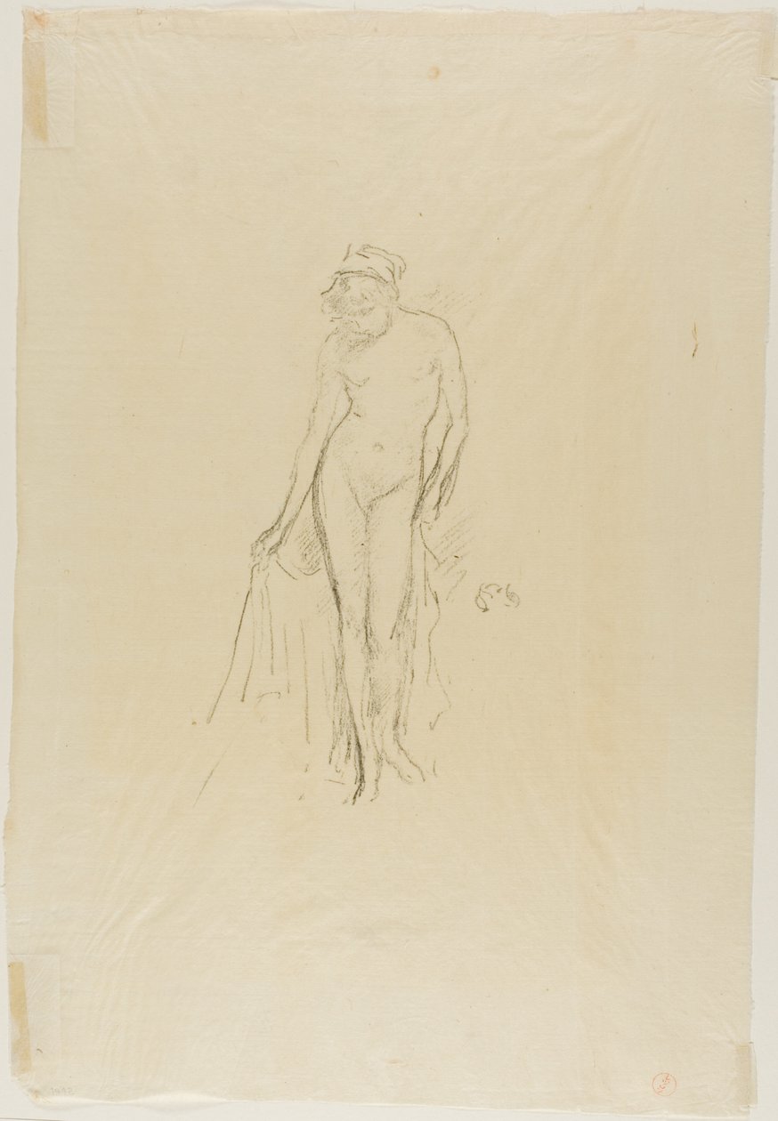 Modelo nu, em pé de James Abbott McNeill Whistler
