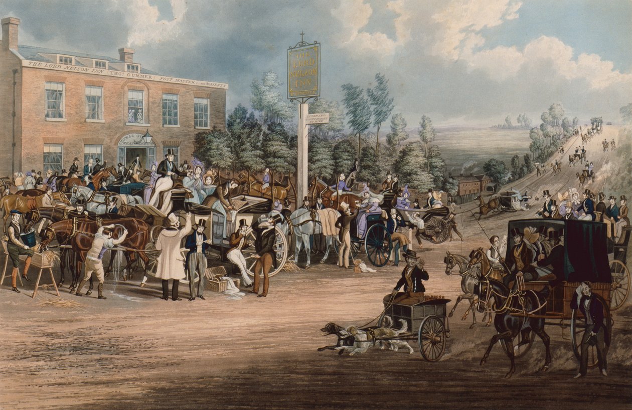 O Lord Nelson Inn, Cheam de James Pollard