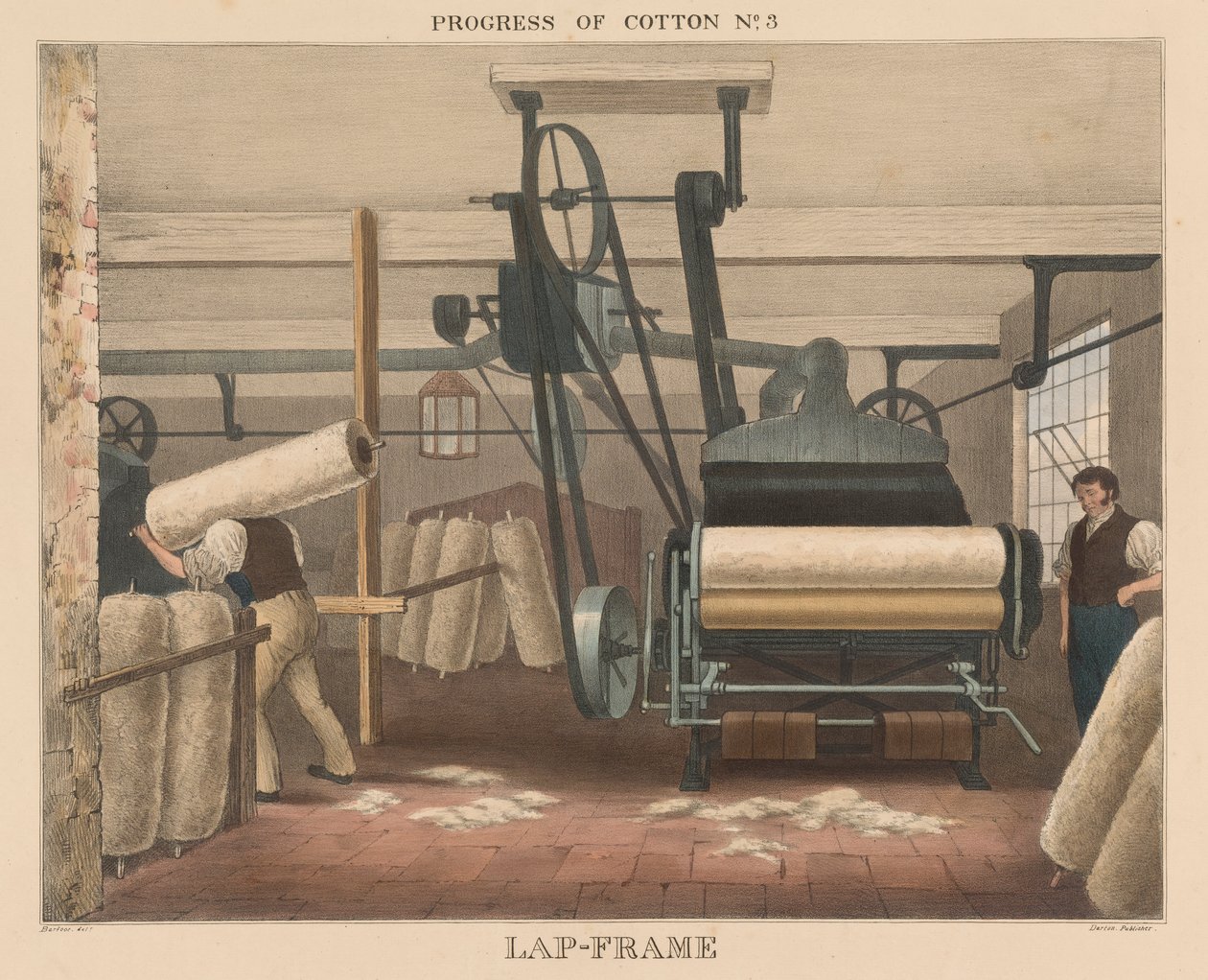 Progresso do algodão, # 3: Lap-frame de James Richard Barfoot