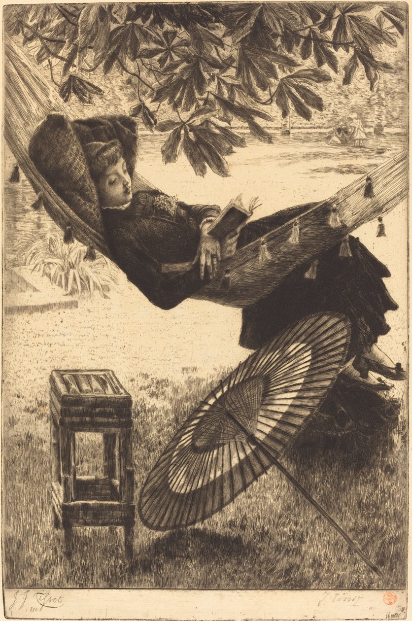 A rede Le hamac, 1880. de James Tissot