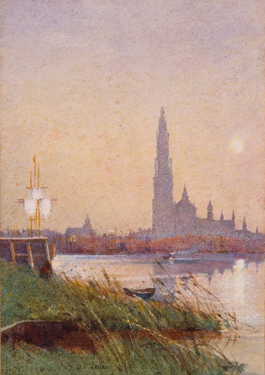 Cena do rio, 1887 de James Valentine Jelley