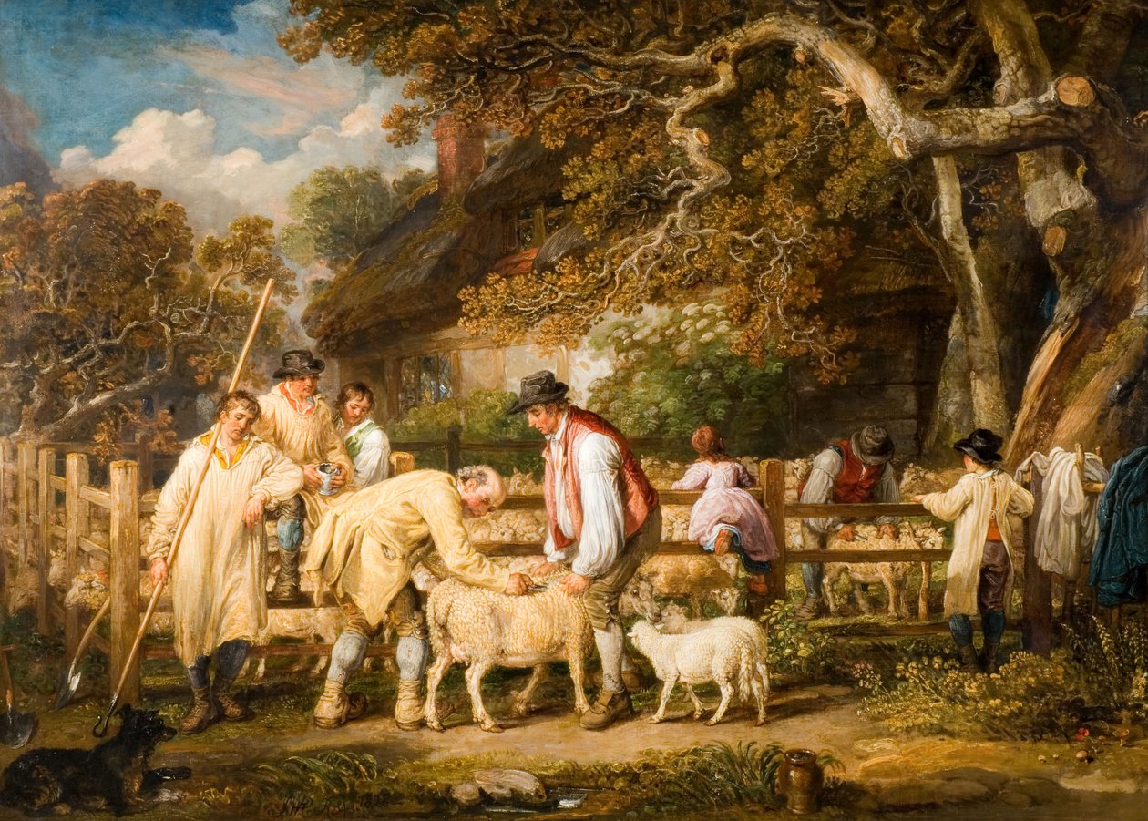 Salvamento de ovelhas, 1828. de James Ward