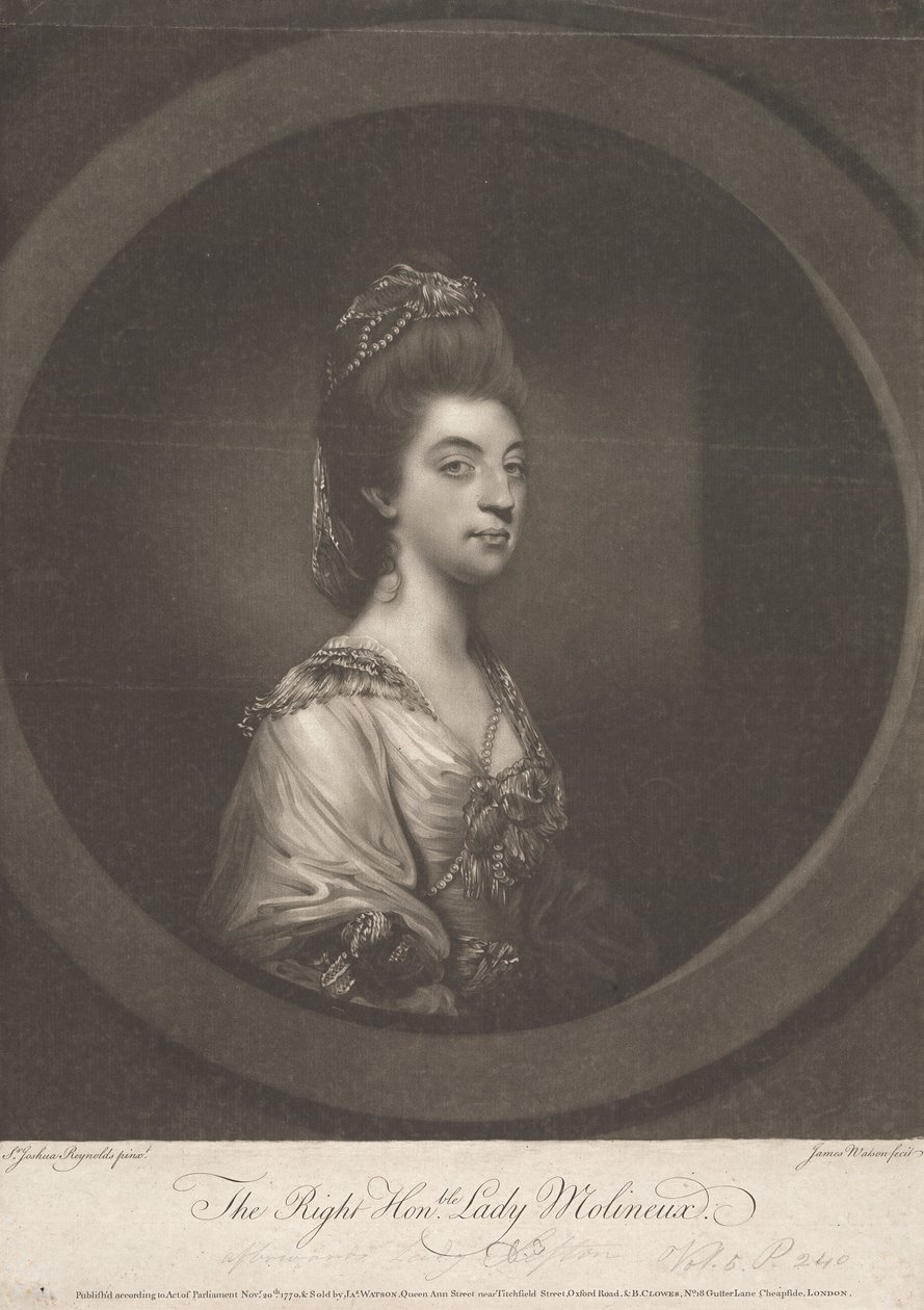 Isabella Molyneux (née Stanhope), Condessa de Sefton de James Watson