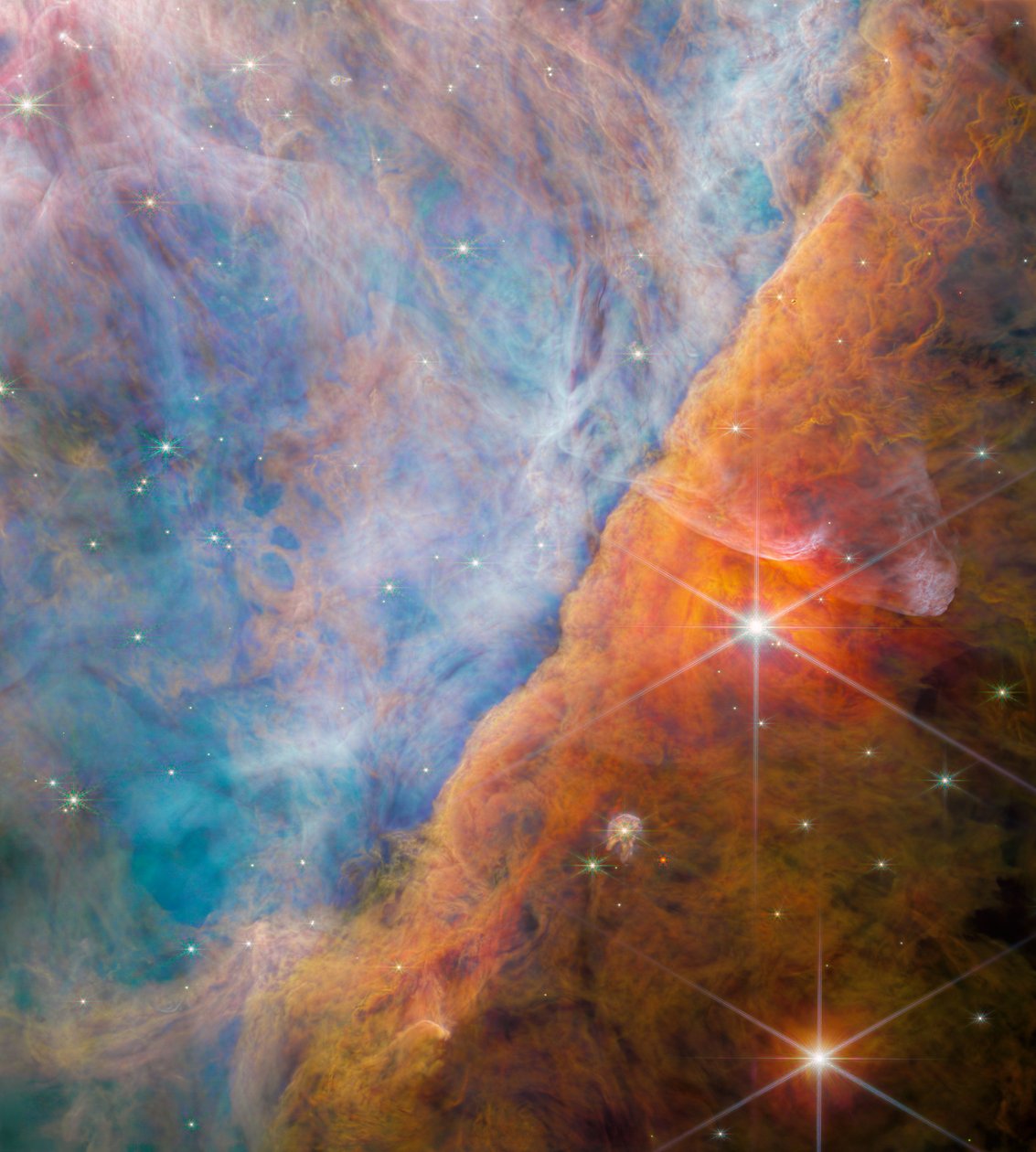 Barra de Orion (Imagem NIRCam) de James Webb Space Telescope (NASA)