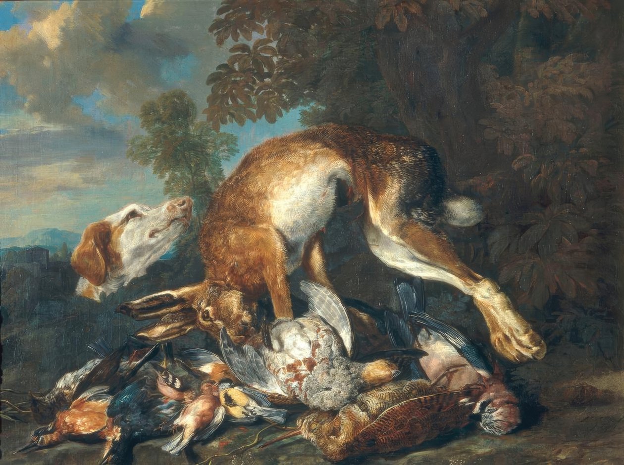 Cão de caça e caça de Jan Fyt