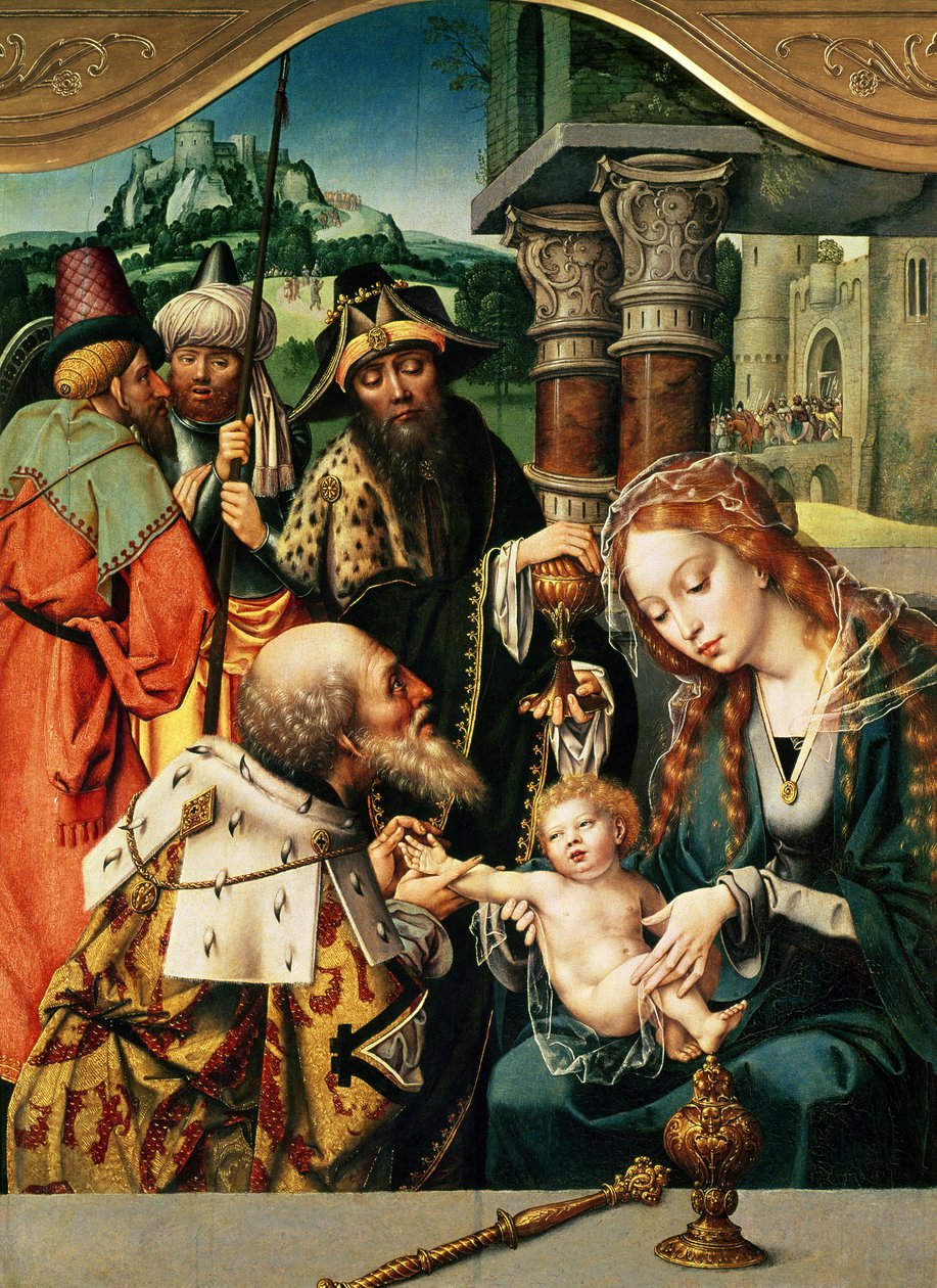 A Adoração dos Magos de Jan Gossaert