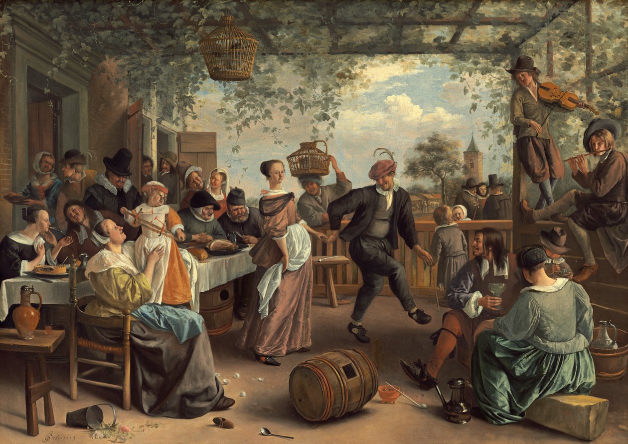 O casal dançando de Jan Havickszoon Steen