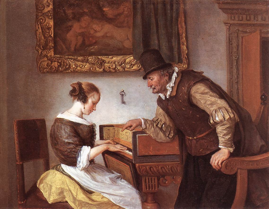 A lição de cravo de Jan Havickszoon Steen