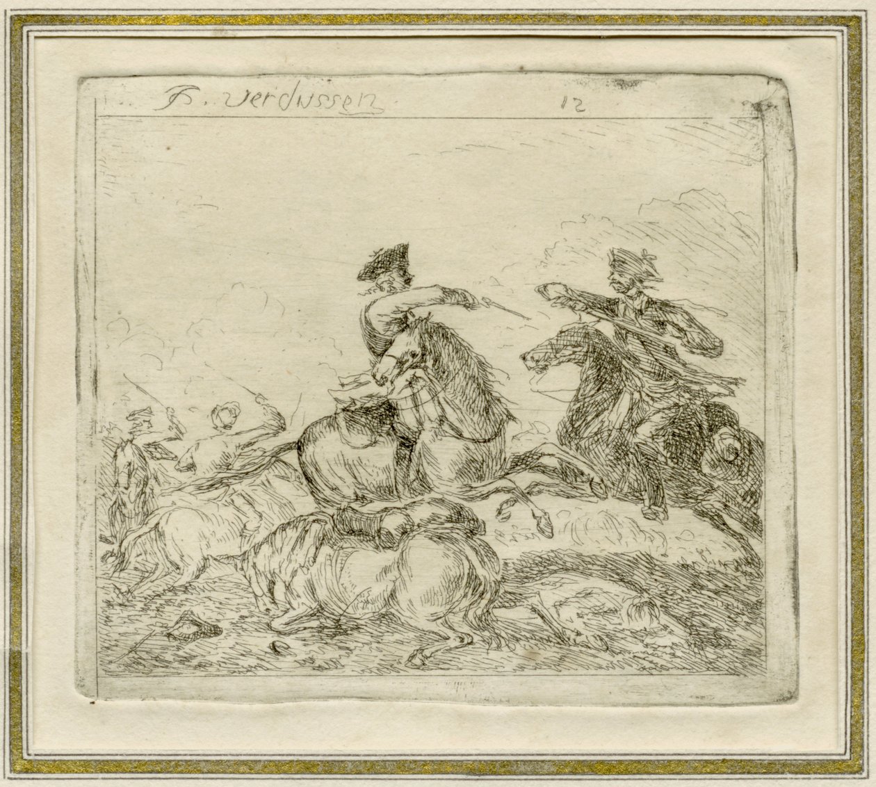 Batalha de cavalaria de Jan Peeter Verdussen