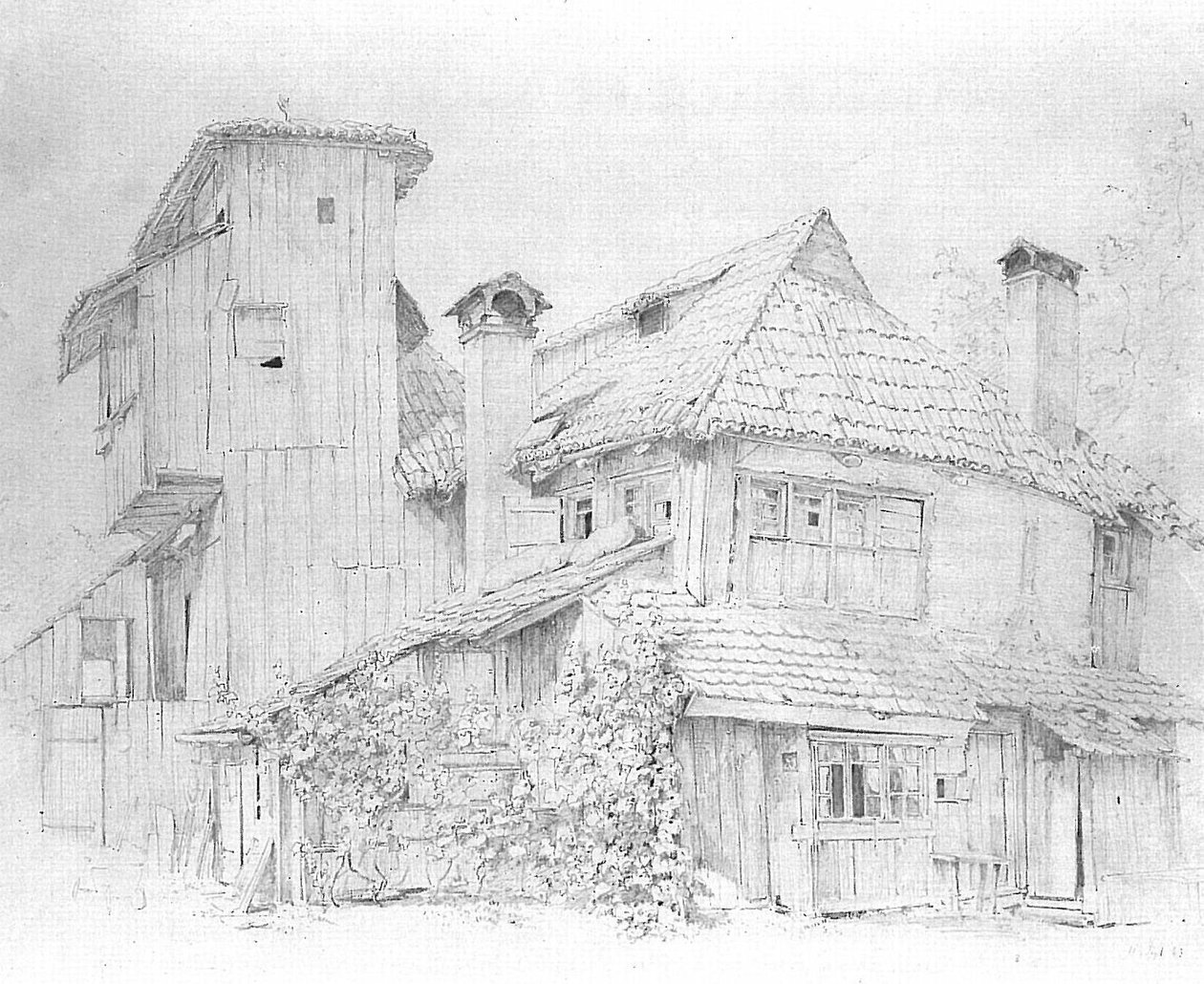 ângulo de casas de Jan Vermeer van Delft