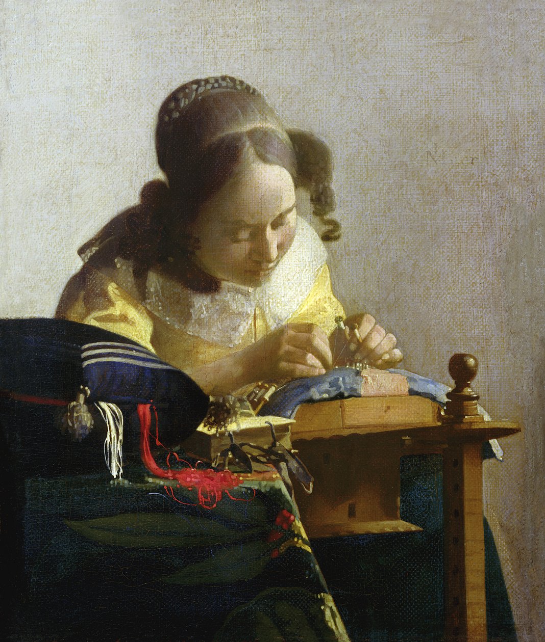 O Lacemaker, 1669-70 de Jan Vermeer van Delft