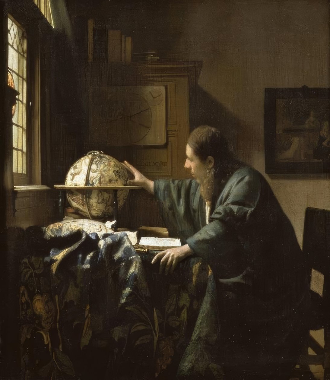 O astrônomo de Jan Vermeer van Delft