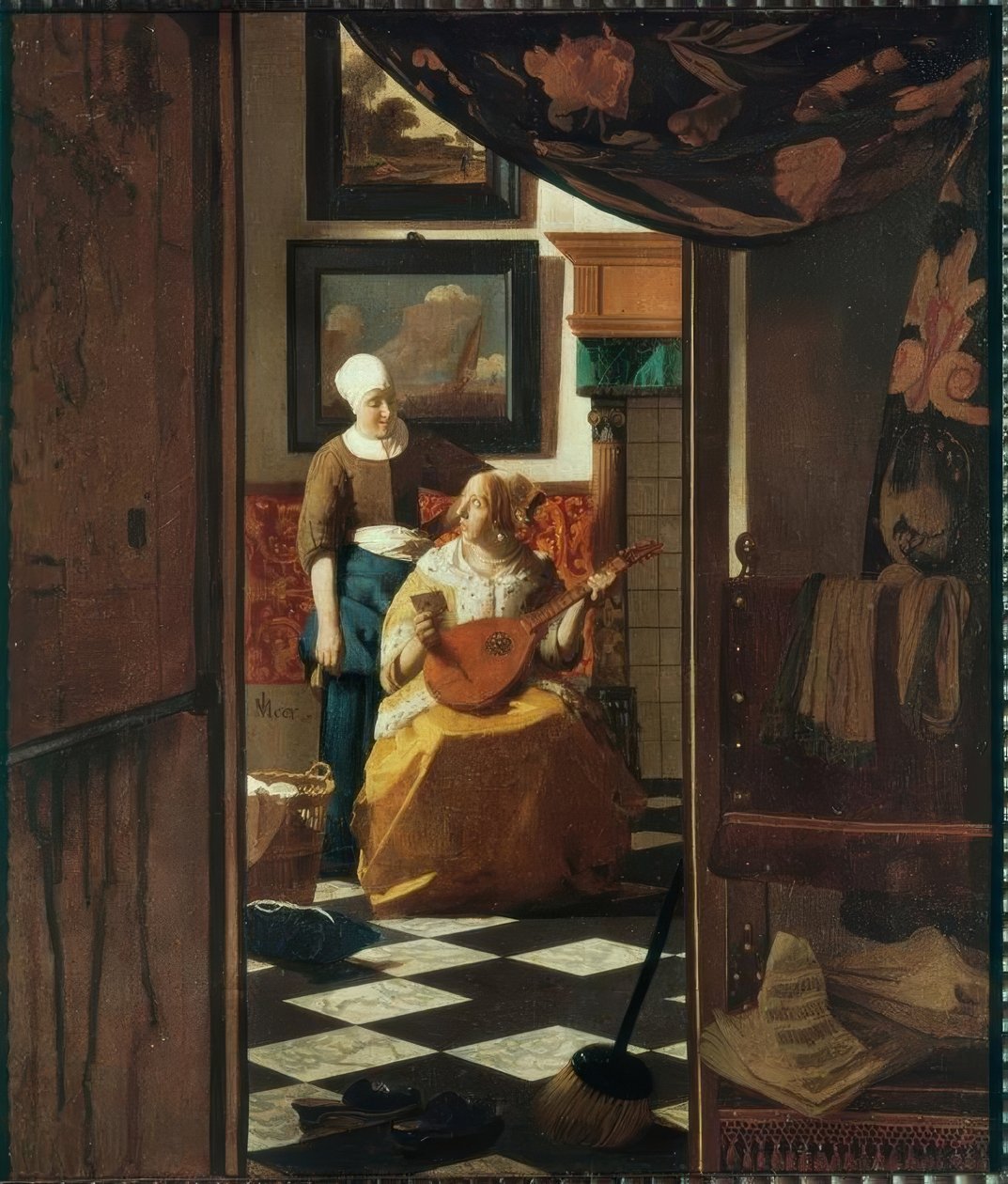 A carta de amor de Jan Vermeer van Delft