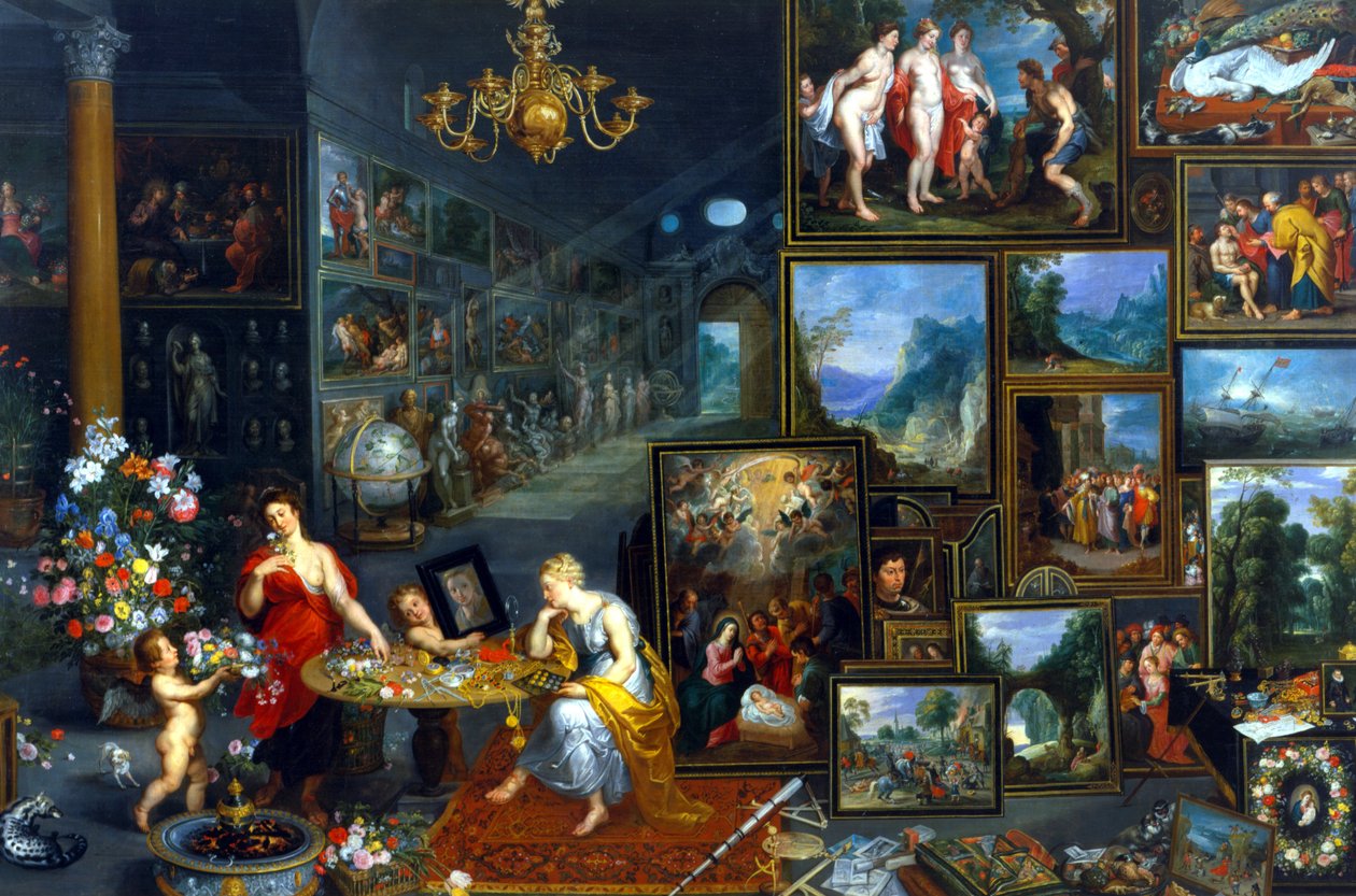 Visão e cheiro de Jan the Elder Brueghel