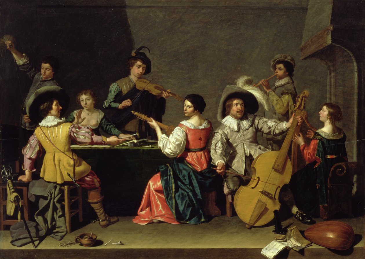 Grupo de músicos de Jan van Bijlert or Bylert