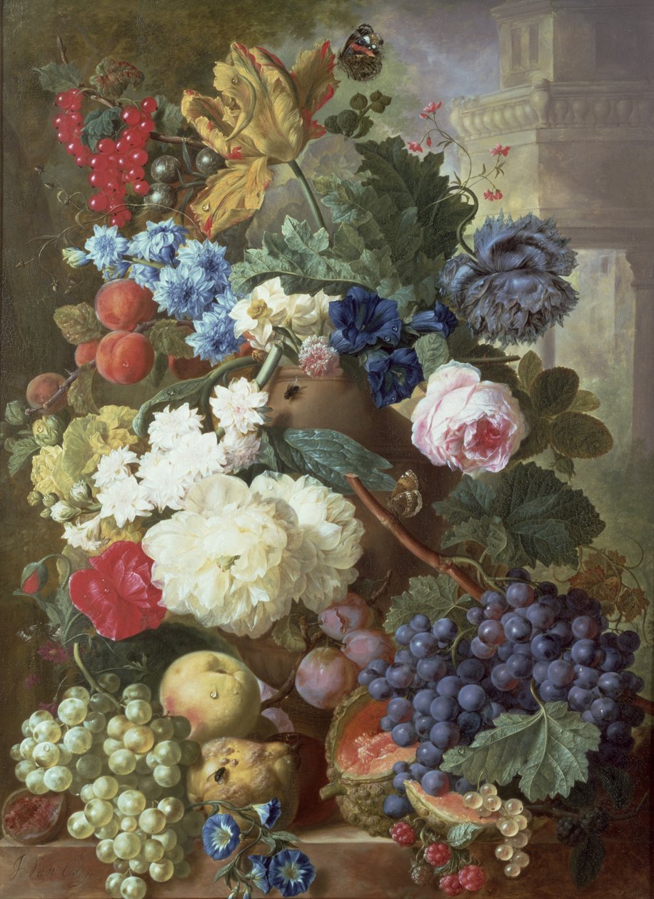 Flores e frutas de Jan van Os