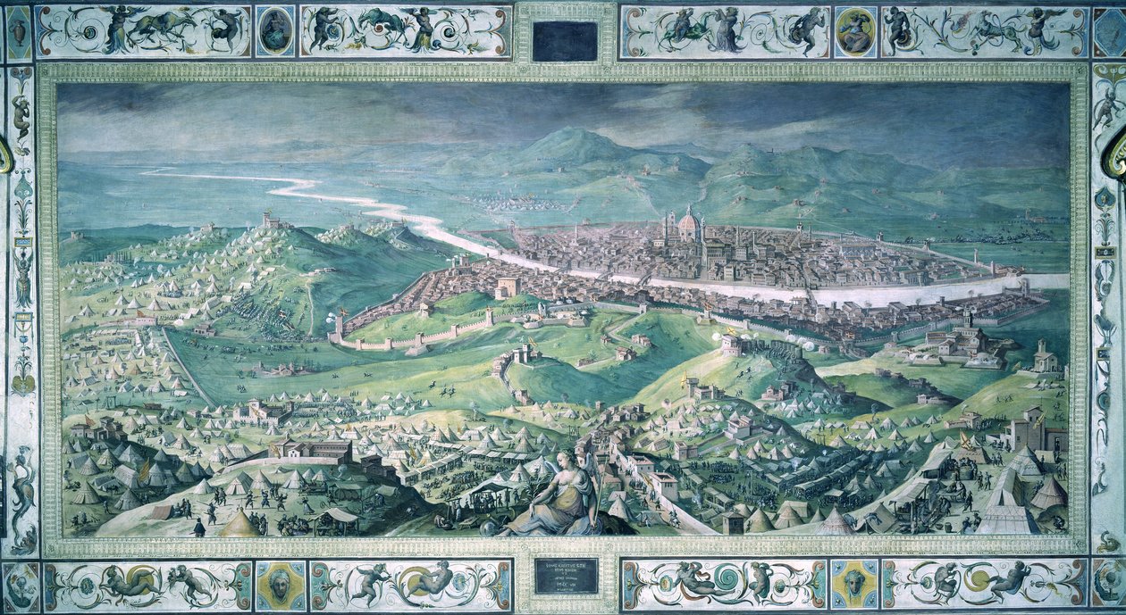 O cerco de Florença de Jan van der Straet