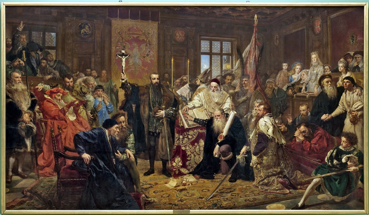 A União de Lublin, 1869 de Jan Alojzy Matejko