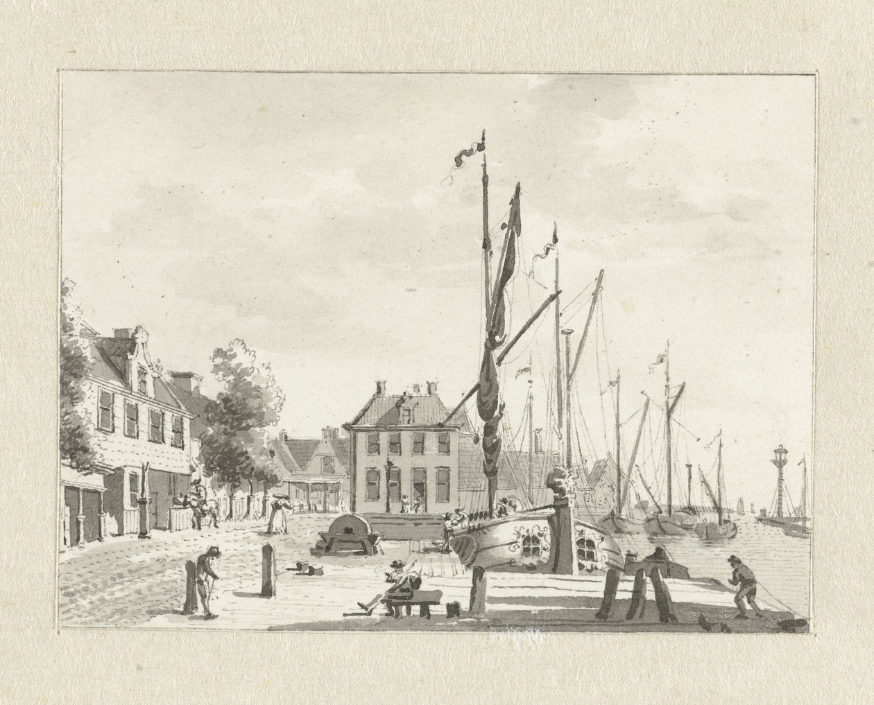 Vista de De Lemmer (?) de Jan Bulthuis