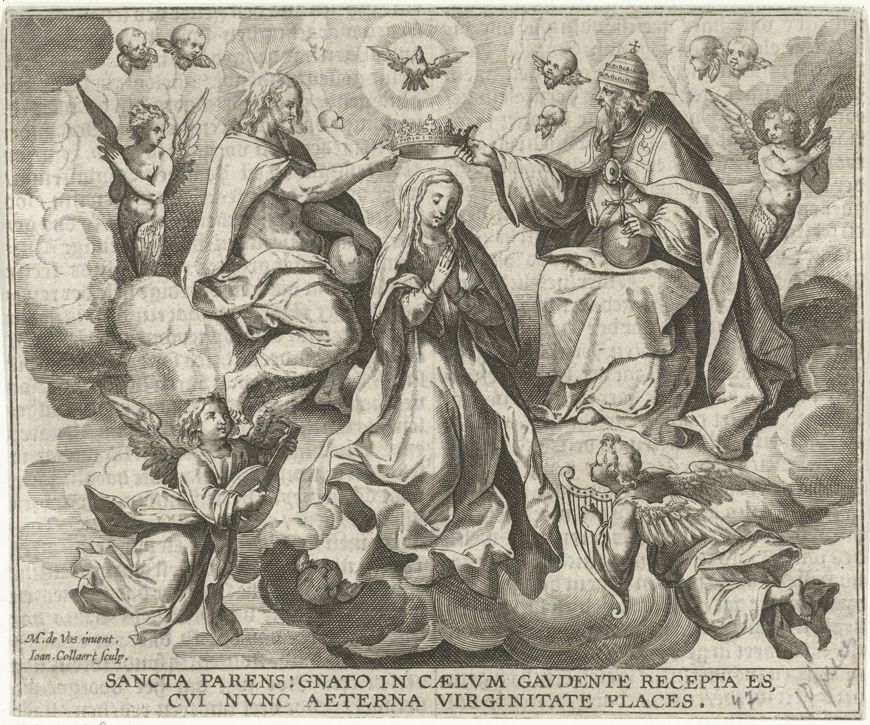 Coroação de Maria de Jan Collaert (II)
