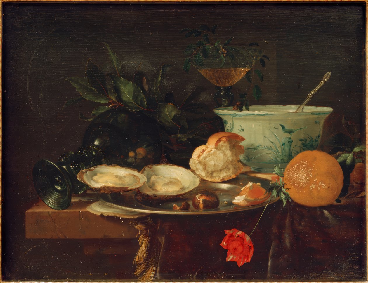 O café da manhã ainda é vida de Jan Davidsz de Heem
