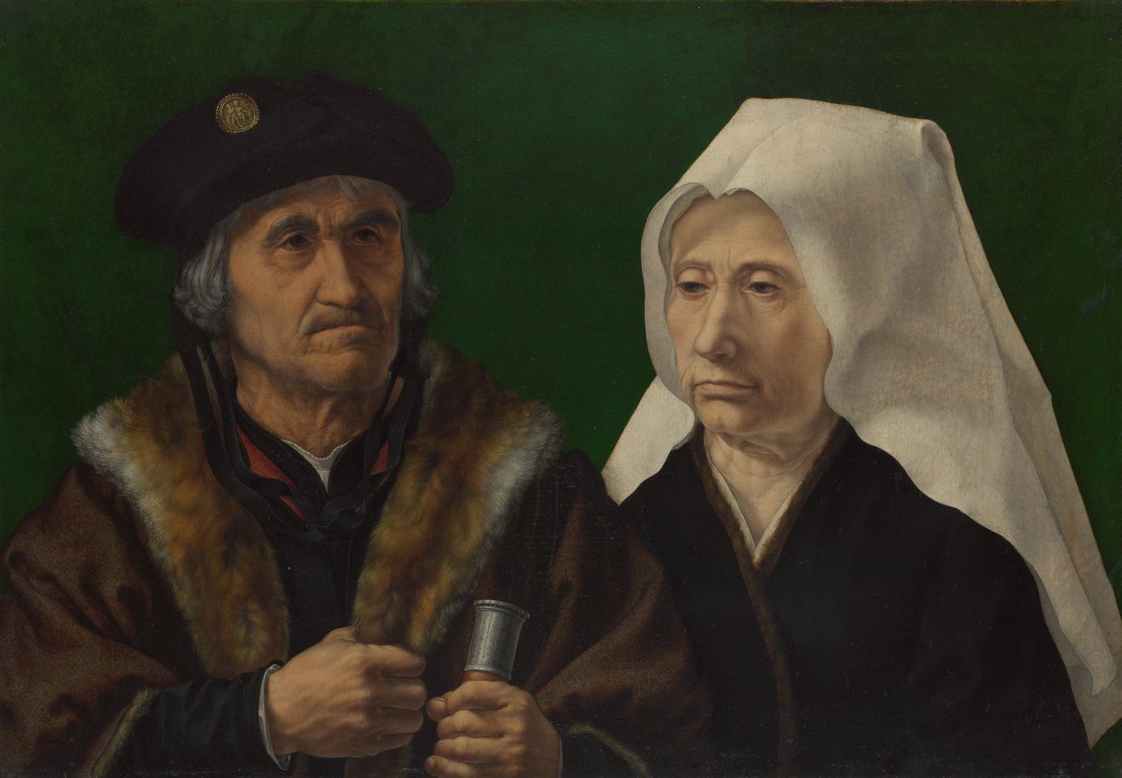 Um casal de idosos, c. 1520 de Jan Gossaert