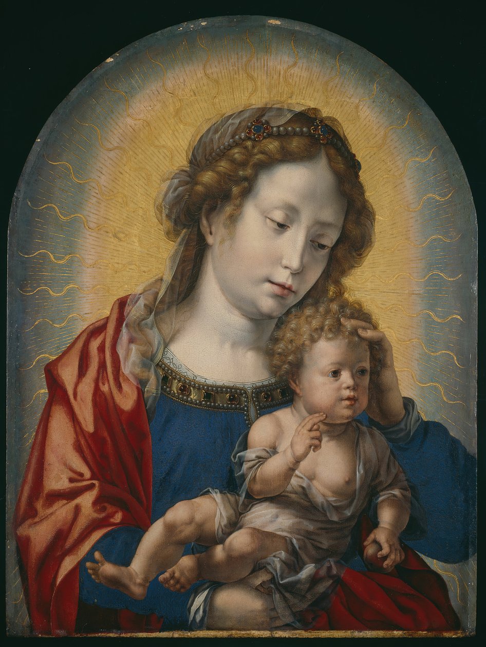 Virgem e Criança, c. 1520. de Jan Gossaert