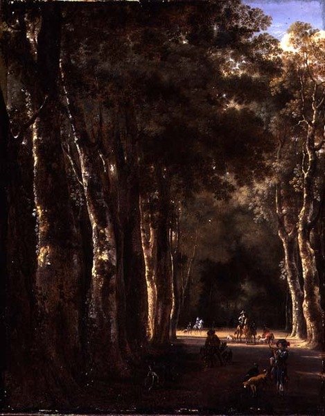 A Avenida (óleo sobre tela) de Jan Hackaert