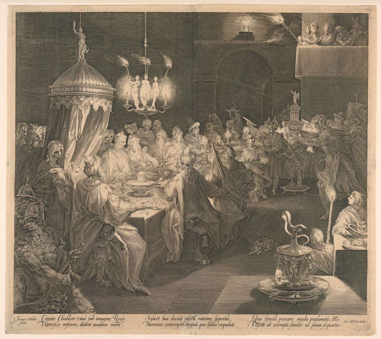 O banquete de Belsazar de Jan Harmensz Muller
