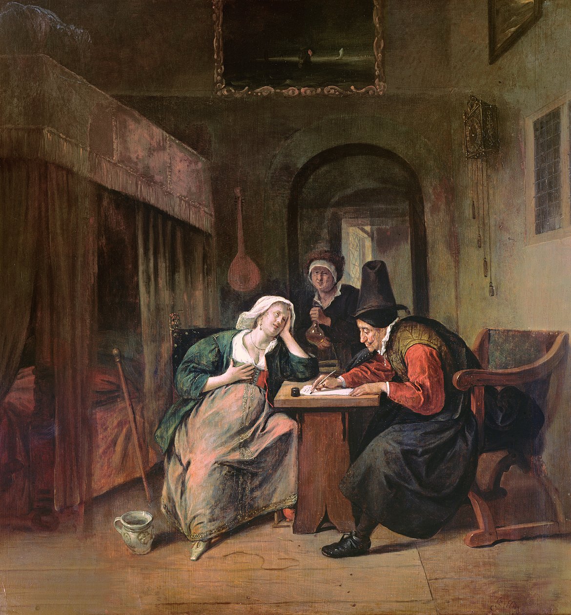 O paciente e o médico de Jan Havickszoon Steen