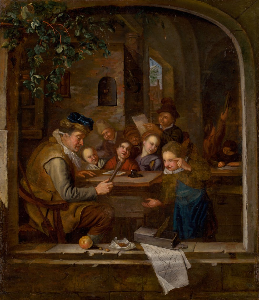 A escola, c. 1650 de Jan Havickszoon Steen