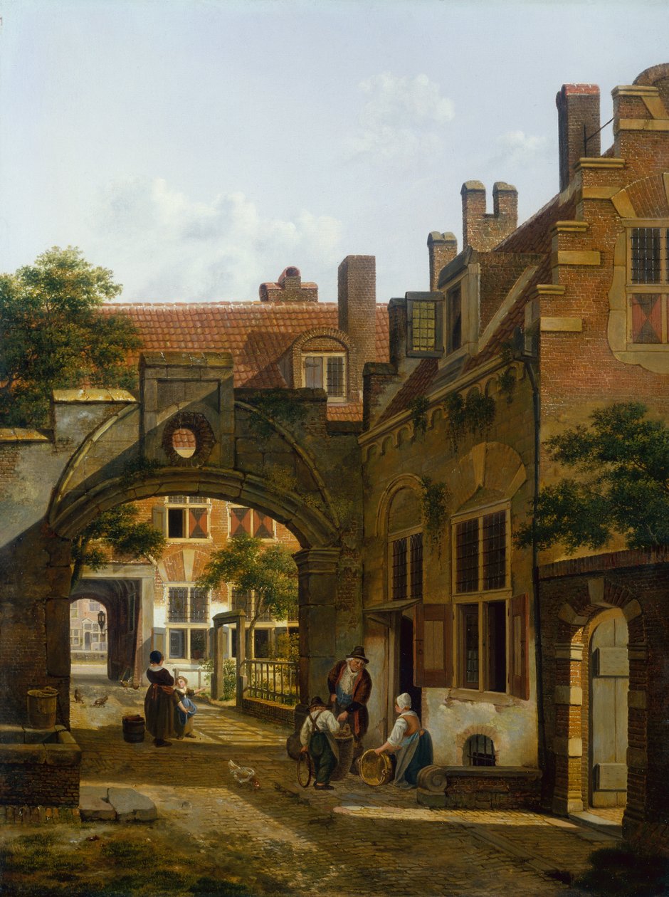 Pátio em Utrecht de Jan Hendrik Verheyen
