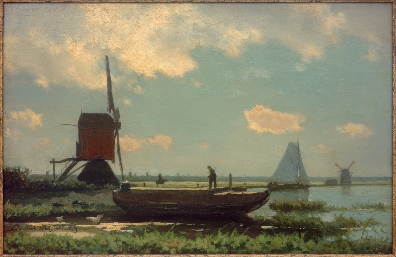 Polderlandschaft de Jan Hendrik Weissenbruch