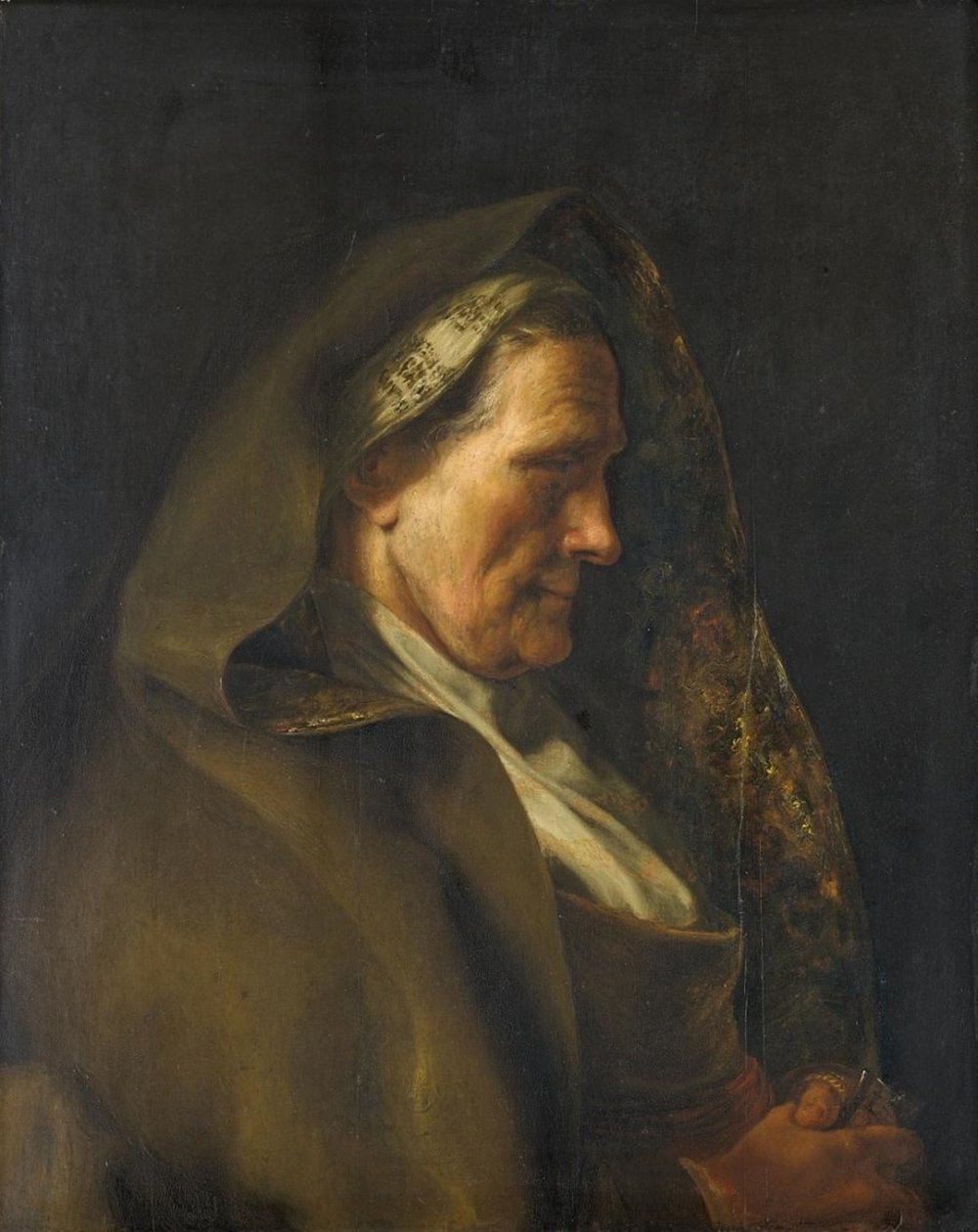 Tronie de uma mulher idosa de Jan Lievens