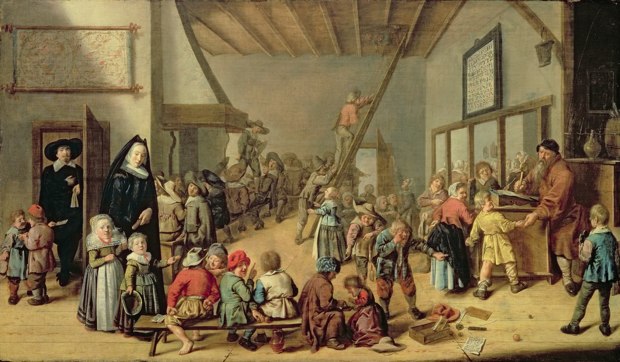 A sala da escola, 1634 de Jan Miense Molenaer