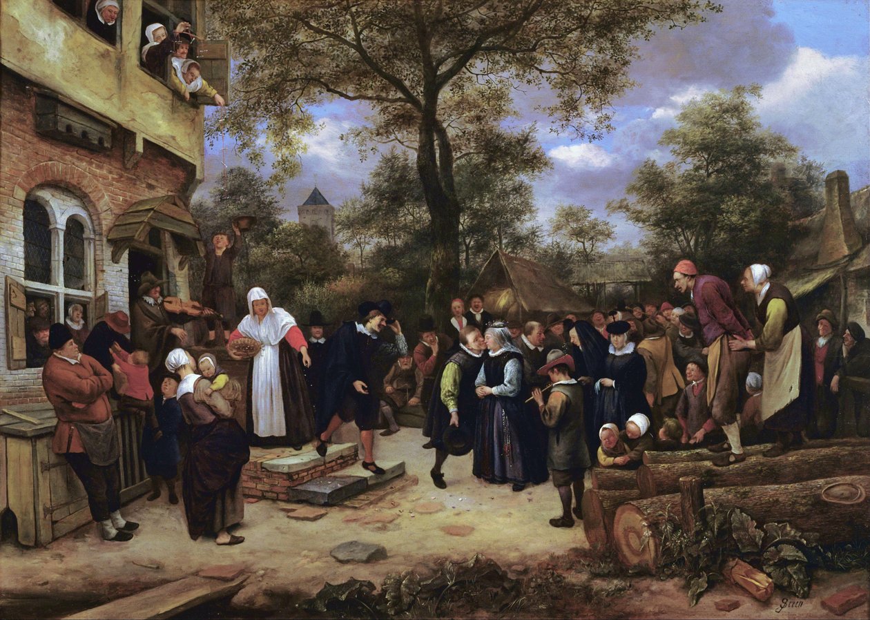 Casamentos na aldeia de Jan Steen