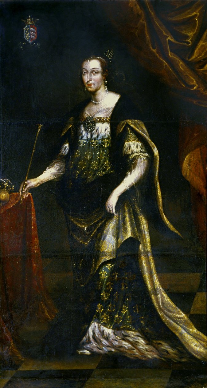 Retrato da Rainha Jadwiga. de Jan Tricius