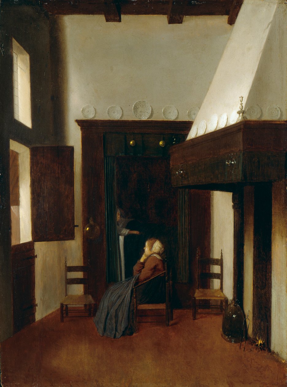 A Enfermeira, c1654-1670 de Johannes Vermeer