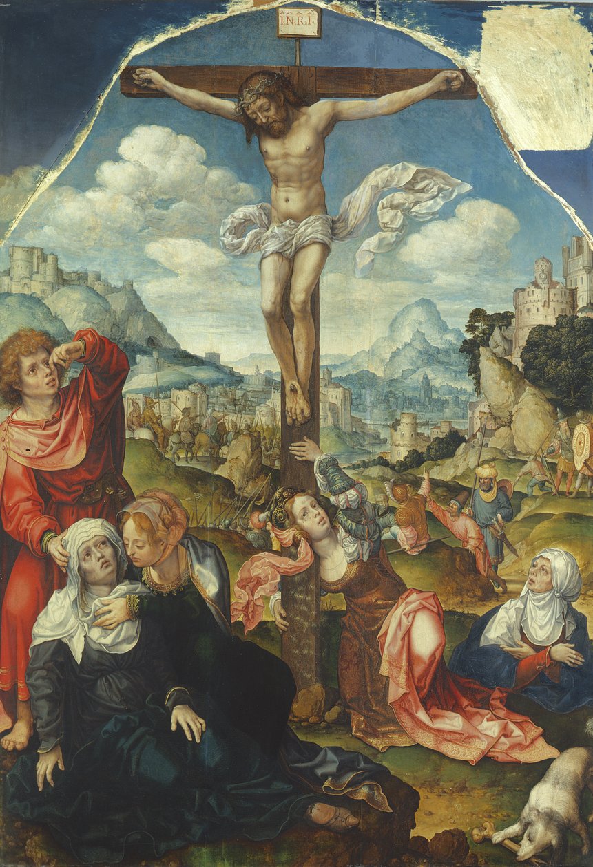 A crucificação de Jan Gossaert