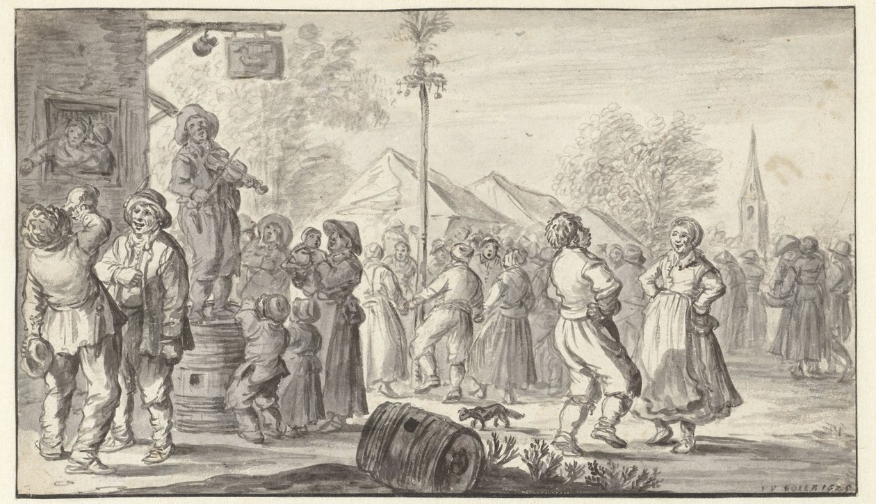 Feira da aldeia de Jan van Goyen
