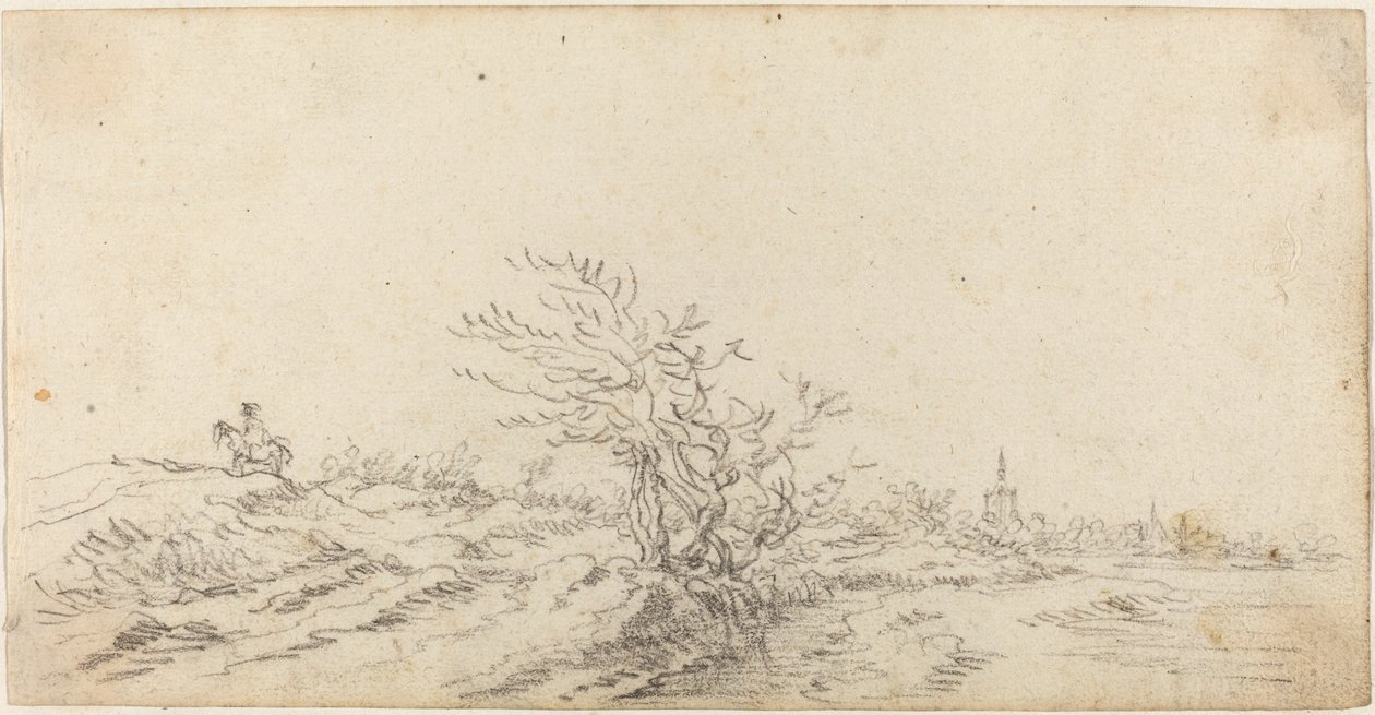 Cavaleiro entre as Dunas de Jan van Goyen