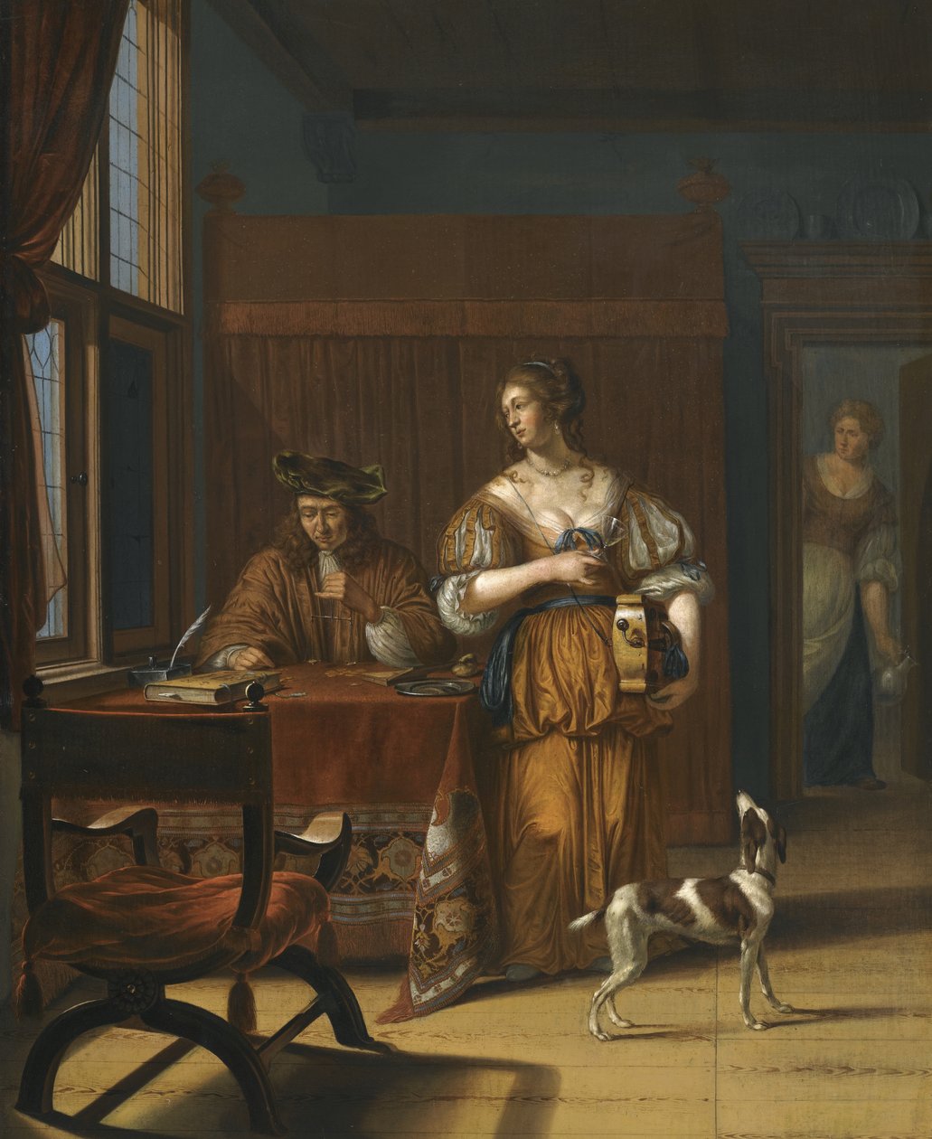 O cambista, 1675 de Jan van Haensbergen