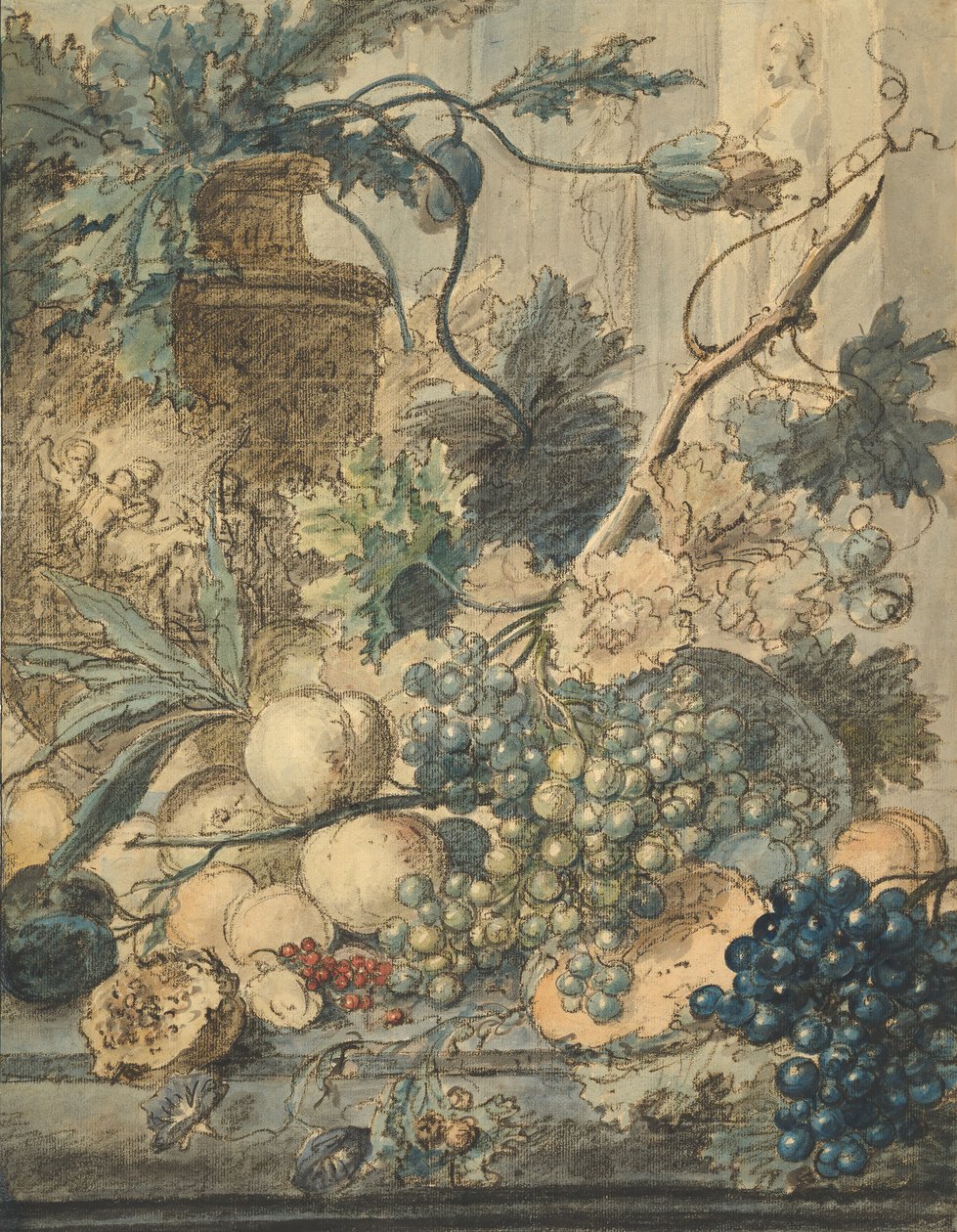 Natureza morta com frutas, s.d.. de Jan van Huysum