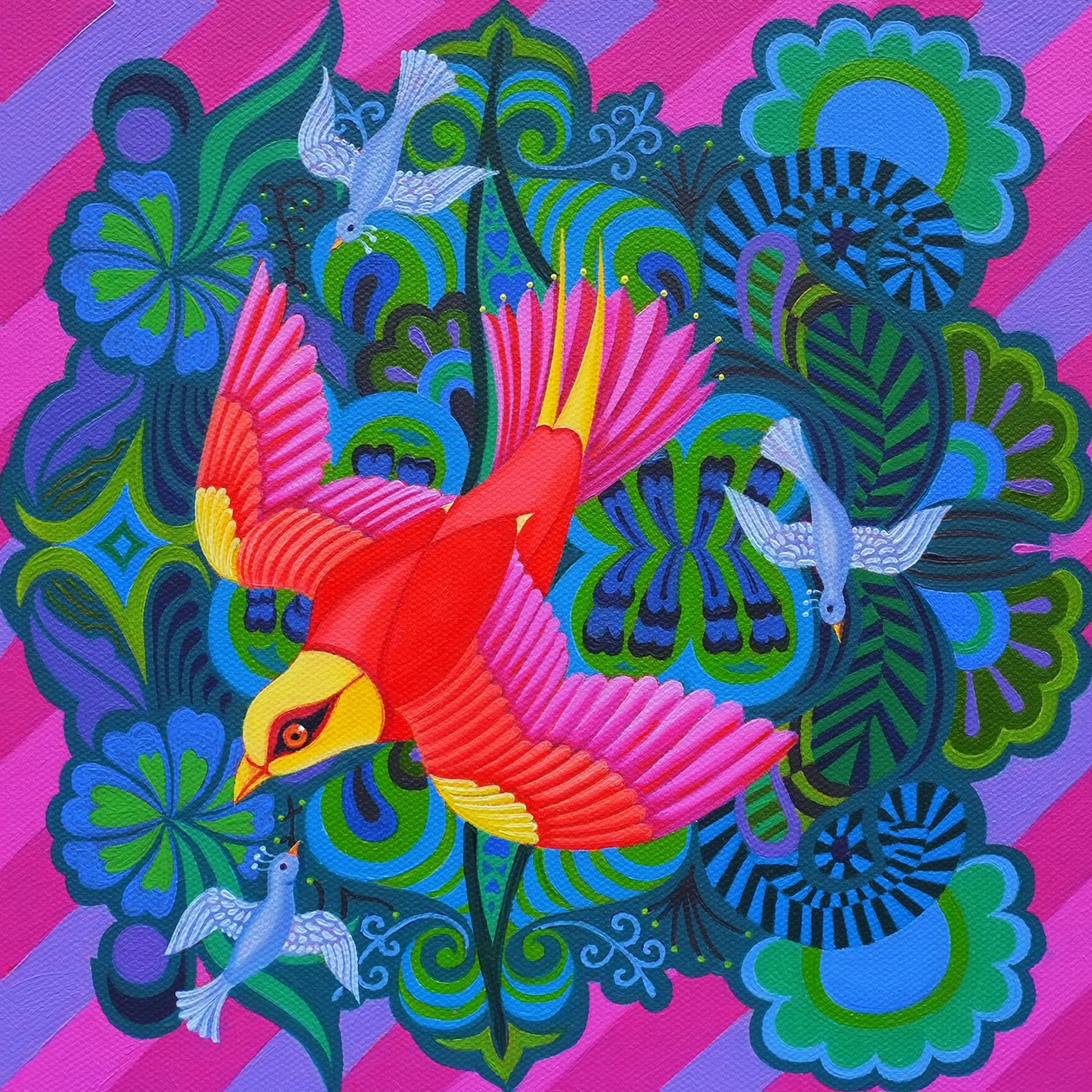 Pássaro Swooping, 2013, de Jane Tattersfield