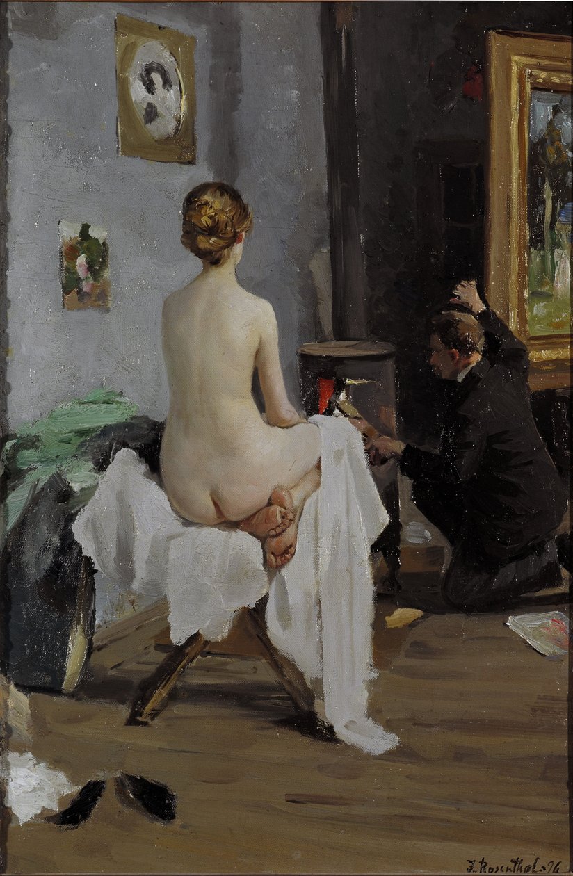 O estúdio do pintor de Janis Rozentals