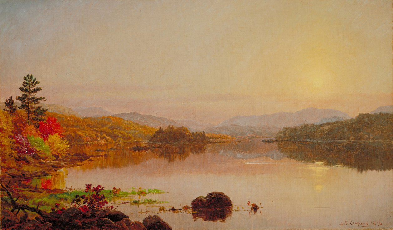 Lake Wawayanda de 1876 de Jasper Francis Cropsey